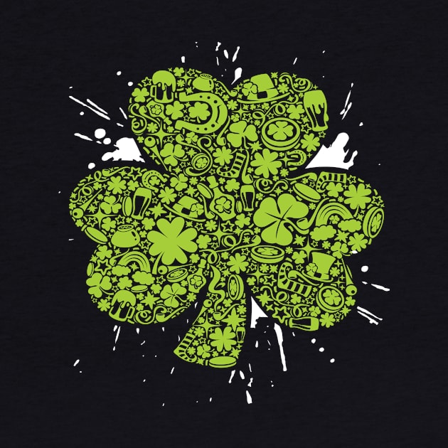 st patricks day shamrock by HBfunshirts